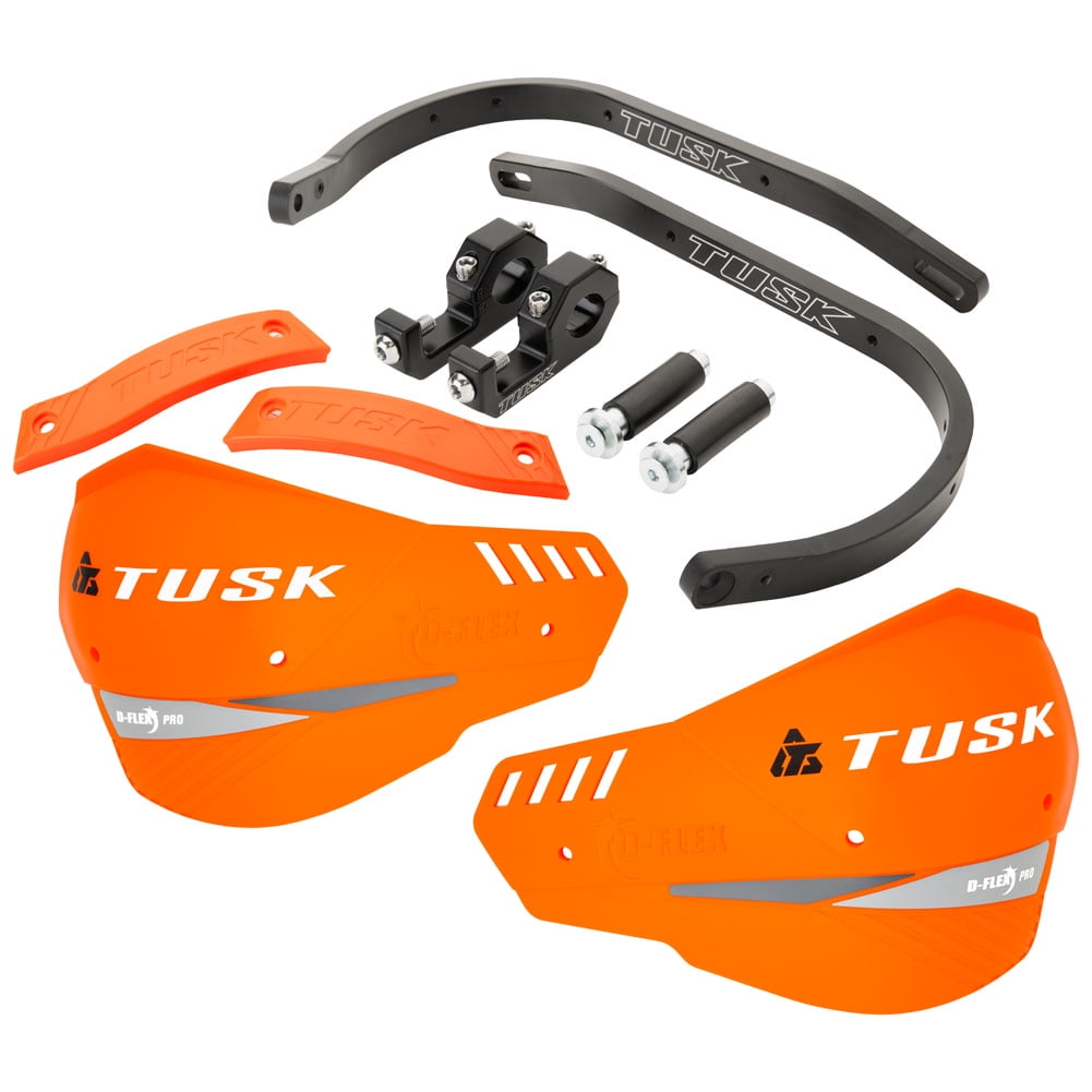Tusk D-Flex Pro Handguards Black Bar/Orange Plastics 7/8 Bars For Beta 500 RS Special Edition 2024 2026