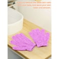 thumbnail image 6 of Deago 2 Pairs Exfoliating Shower Bath Gloves for Shower,Spa,Massage and Body Scrubs,Dead Skin Cell Remover Solft and Women Men (Orange), 6 of 10