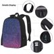 thumbnail image 3 of Balery Violet Glitter Mochila Escolar 3 en 1 para Niños - Mochila Resistente con Lonchera Térmica y Estuche - Mochila Escolar para Niños y Niñas, 3 of 7