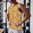 thumbnail image 5 of Cauagu Cartoon Squirrel Print Men's Sleeveless Muscle Shirts,Tank Tops Quick Dry Workout Tank Top Gym Muscle Tee Fitness Bodybuilding T Shirt for Men-Large, 5 of 7