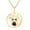 Simulated Alexandrite, variant on Round Cut Simulated Blue Sapphire Stone With White Diamond Owl Tree Of Life Pendant Necklace In 14K Yellow Gold Over Sterling Silver