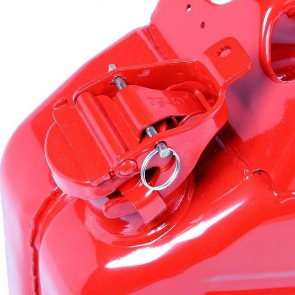Red for sale online Wavian 3013 2.6-gal Steel Gasoline Fuel Jerry Can with Spout 