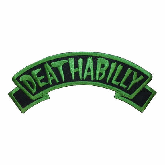 Deathabilly Name Tag Dead Horror Kreepsville Embroidered IronOn Applique Patch