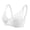 White, variant on Wirefree Push Up Bra Women Solid Lace Lingerie Bras Plus Size Underwear Bralette Bras Comfortable Bra V-Neck Push-up Bra Feature Hook and Eye Closure Full-Figure Bra Style Y-158 , Beige L