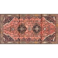 thumbnail image 1 of Ahgly Company Machine Washable Indoor Rectangle Traditional Brown Red Area Rugs, 5' x 7', 1 of 7