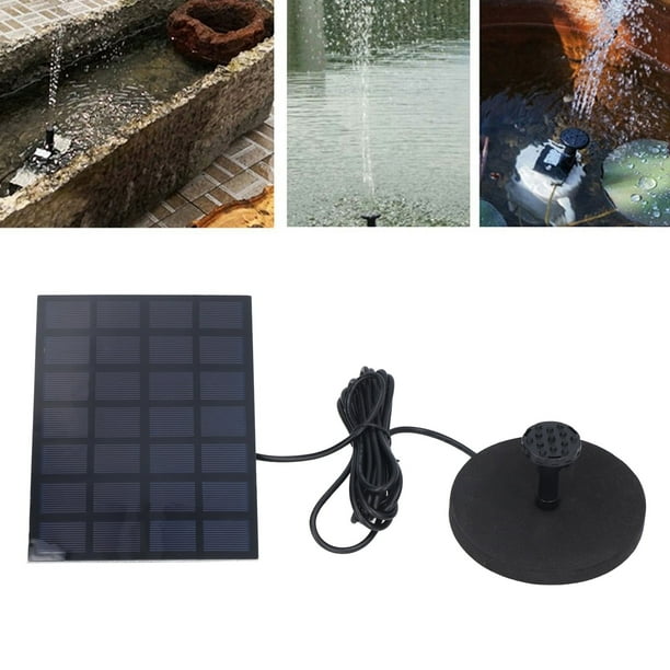 Fuente Solar Multifuncional, Fuente Flotante Con Energía Solar Para De Pájaros, Estanque, Piscina, Pecera, 7 V, 2,5 W