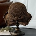 thumbnail image 3 of Visland Foldable Wide Brim Floppy Straw Sun Hat Summer Beach Hat for Women Girl for Travel, 3 of 3