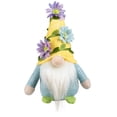thumbnail image 6 of Mini Plush Floral Spring Gnomes - 7" - Blue Yellow and Green - Set of 3, 6 of 6