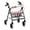 Rose Heart, variant on HELLHERO Valentine's Day Theme Walker Seat Covers Machine Washable Washable Easy Install Rollator Seat Back Cover & Stain Proof for Elder