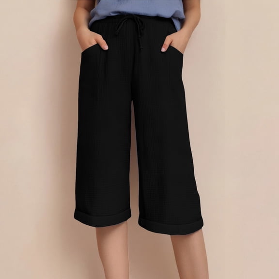 SNKSDGM Women's Plus Panties for Women Cotton Plus Size Womens Dress Pants High Waisted Straight Leg Women Fashion Straight Leg Casual Pants High Waist Sports Loose Pants