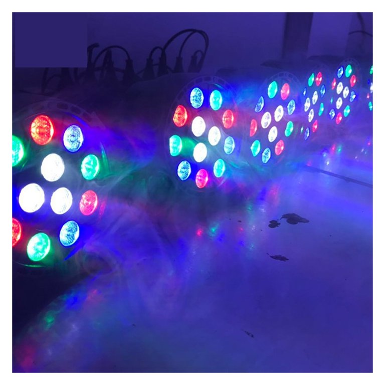 MQDLJSE Testa Mobile Luce LED 3 In 1 – 12x3W RGBW Con DMX, Per Palco, DJ, Discoteca E Feste