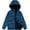 Blue Leaf, variant on Boys Rain Jacket Lightweight Rain Coats for Kids Boy Waterproof Jacket Army Green 14