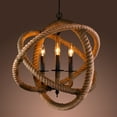 thumbnail image 2 of Warehouse of Tiffany Natalia 3-Light Rope Enclosed Chandelier, 2 of 2