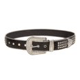 thumbnail image 1 of Fashion Women Rhinestone Belt Punk Leather Studded Waist Strap Wide Unisex Bling Macarena cinturón de cintura para mujer, 1 of 8