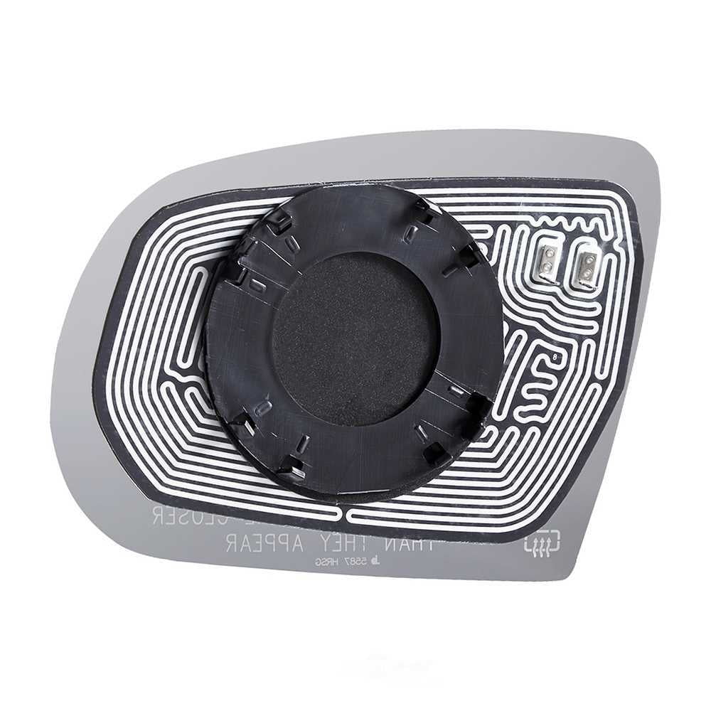 Burco Side View Mirror Replacement Glass with Motor Mount Plate - Clear Glass - 5587HRSG