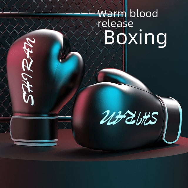 Guantes de boxeo para niños, adultos, hombres y mujeres, entrenamiento Sanda, Muay Thai, lucha, guantes de boxeo profesionales con bolsa de arena