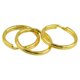 thumbnail image 3 of 100 piezas de anillos de llavero divididos, conectores de bucle para hacer bricolaje Oro, 3 of 8