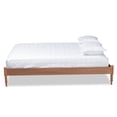 thumbnail image 2 of Baxton Studio Cielle Mid-Century Wood Platform King Bed in Ash and Walnut, 2 of 9