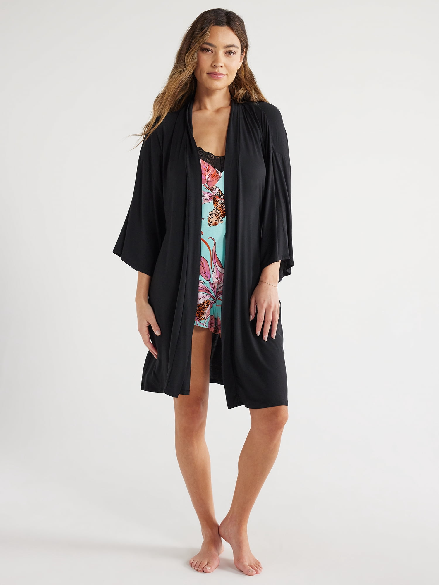 Sofia Intimates Women's and Plus Modal Robe, Sizes S/M-2X/3X