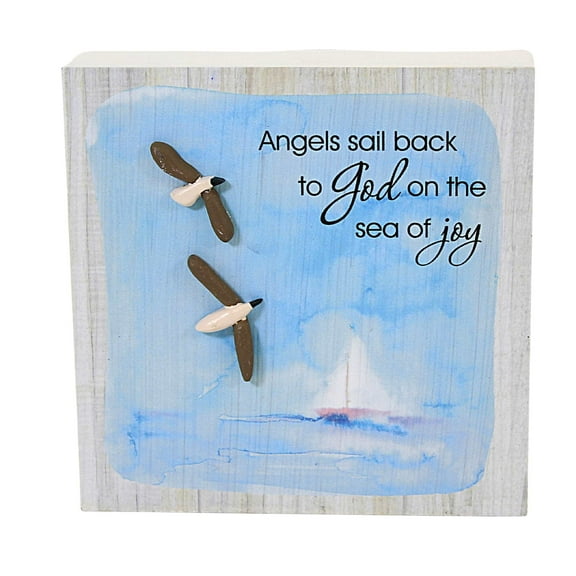 Home Decor Pebble Art Plaques Square Mdf Relaxing Inspirational Er60497 Joy