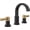 Matte Black / Champagne Bronze, variant on Delta 35855LF-BL Albion Two Handle Widespread Bathroom Faucet - Black