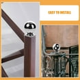 thumbnail image 3 of IDEANATEGRATE Boule de Main Courante en Métal Ronde pour Escalier Accessoire Architectural Argenté Usage Extérieur 1Pcs, 3 of 8