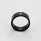 thumbnail image 3 of Anillo Argolla Unisex Oración Oro Negro 14K Lam negro 8, 3 of 7
