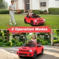 thumbnail image 4 of Dodge Electric Ride on Cars for Kids, 12V Licensed Dodge Charger SRT Hellcat Powered Ride On Toys with Parent Remote Control, Electric Car for Girls Boys 3-5 w/Music Player/LED Lights, Red, 4 of 9