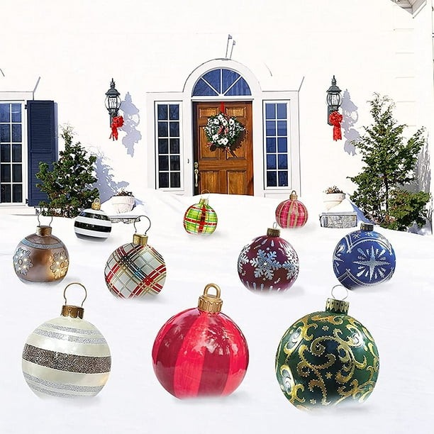 Large round outlet christmas ornaments