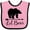 Pink and Black, variant on Inktastic Lil Bear Boys Cute Baby Boys Baby Bib