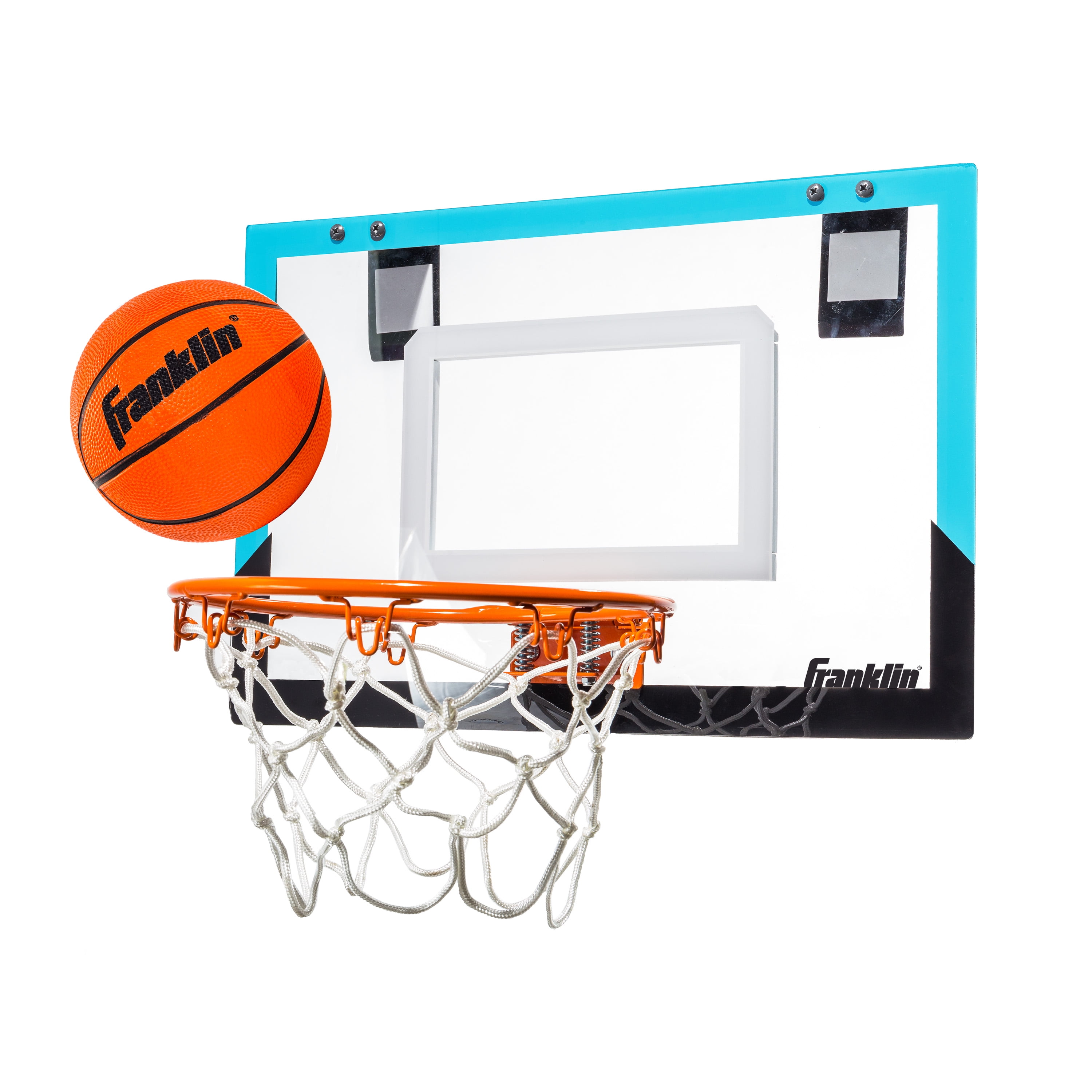 XL Big Basketball Hoop Set With Metal Hooks Backboard Indoor/Outdoor 27" x 18" 