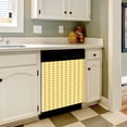 thumbnail image 3 of Aesthetic Golden Yellow and White Ripple Dishwasher Magnet Cover Decorative Sticker for Home Cabinet Kitchen 23" x26", 3 of 5
