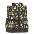 thumbnail image 1 of Easygdp cartoon Skull spider web Mochila de Cuero para Mujeres, Bolso de Hombro, Bolsos de Mano de Moda para Trabajo y Viajes, 1 of 4