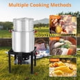 thumbnail image 5 of EastVita 100Qt Outdoor Cooking Shrimp and Crab Boiler Set 110000 BTU Propane Jet Burner (Electronic Ignition), 5 of 8