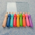 thumbnail image 5 of YIEMEEN Wool Felt Pen with Wood Handle Handmade Crafts Felting Needle Tool Supplies, 5 of 15