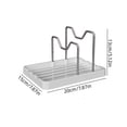 thumbnail image 3 of shyuyusa Stainless Steel Pot Lid & Cutting Board Rack, Multi-purpose Kitchen Countertop Holder, Spatula Storage Organizer & Tableware Finishing Rack, 3 of 6