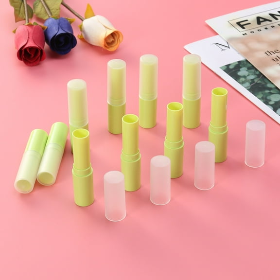 FUTUREORYY 10Pcs 2.8x0.6x0.6Inch Balm Tubes for Diy Lipstick Handmade Crafts