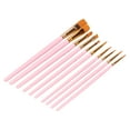 thumbnail image 3 of Pincel de nailon LHCER 10 pinceles de Lana de nylon tubo de aluminio para Pintura al óleo acuarela acrílico, 3 of 5