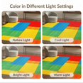 thumbnail image 7 of ODIKA 8'x10' Washable Area Rug Bedside Retro Checkered Hopscotch Block Grid Motif Storybook for Living Room, Under Sectional, Family , Durable, Non-Slip, 7 of 7