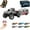 Gray, variant on Riprush Mini Monster 1:64 Off-Road LED Alloy Racer, 2025 New 3-Speed Variable Speed Off-Road Vehicle with Trailer, LED Lights, 2.4GHz Racing System, Speed/Steering Adjustable (Blue-A,No Trailer)