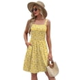 thumbnail image 3 of Vestido de verano WIHOLL 2025 con estampado floral para mujer talla M, 3 of 4