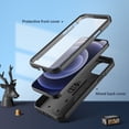 thumbnail image 6 of ULAK iPhone 12 Case With Screen Protector Built In Kickstand, iPhone 12 Pro Case for Men Boys, Heavy Duty Military Shockproof Phone Case for Apple iPhone 12/ 12Pro, Black, 6 of 11