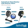 thumbnail image 2 of HydroCheck Water Sensor Alarm, Smart Water Leak Detector for Home & Basements | Made in The USA | Automatic Flood Detectors and Water Alarm, Pure Water Capable (WaterWatcher), 2 of 5