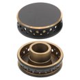 thumbnail image 4 of HONMEET Burner Caps Set for Gas Stove 2Pcs Black Metal Embedded Design for Professional Chefs, 4 of 8