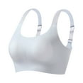 thumbnail image 4 of FhsagQ Soutien-Gorge Femme Soutiens-Gorge String Femme Confortable et Transparent Bretelle Sans Armature Dos Nu Sans Mousse avec Bretelles Convertibles Soutiens-Gorge Femme Résille Soutiens-Gorge Femme Téton Exposé Gris G, 4 of 7