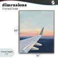 thumbnail image 4 of Stupell Industries Modern Airplane Wing Sunset Gray Framed Giclee Art, 16 x 20, by The Prints Vibe, 4 of 8