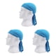 thumbnail image 1 of Sonducket Montar diadema escalada gorra bufanda invierno verano cabeza envoltura Beanie mujeres hombres a prueba de sudor transpirable sombreros Azul 3piezas Sonducket CBP049291, 1 of 6