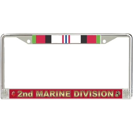 2nd Marine Division Afghanistan Veteran License Plate Frame
