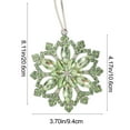thumbnail image 3 of Euaioeiu Sparkling Snowflake Christmas Tree Ornament with Rhinestones, Elegant Holiday Decor for Home, 4.17x3.70 Inches, Alloy Metal Hanging Pendant for Xmas Tree and Indoor Party Decoration, 3 of 6