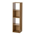 thumbnail image 5 of Mainstays 4 Cube Vertical Storage Organizer, Warm Walnut, 5 of 9